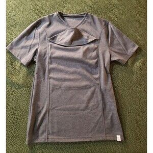 LALABU Dad Shirt Baby Pouch Dark Gray Carrier Short Sleeve Casual MEDIUM